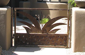 Courtyard gate at Tranquil Trail